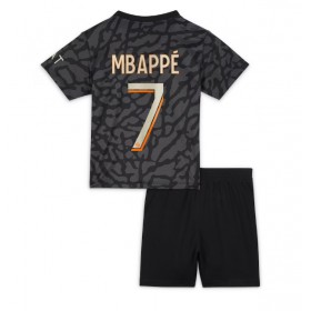 Baby Fußballbekleidung Paris Saint-Germain Kylian Mbappe #7 3rd Trikot 2023-24 Kurzarm (+ kurze hosen)
